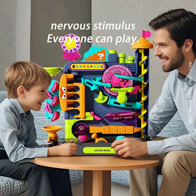 Educational Montessori Toy Multi-Layer Track Adventure Rail Rolling Ball Model for Kids - ToylandEU