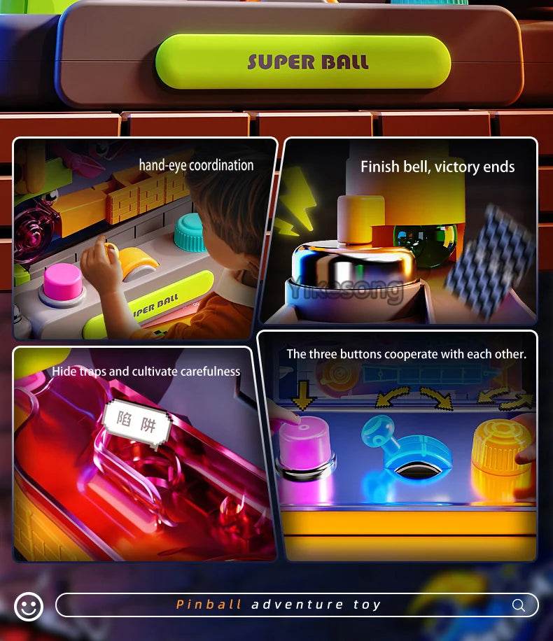 Educational Montessori Toy Multi-Layer Track Adventure Rail Rolling Ball Model for Kids - ToylandEU