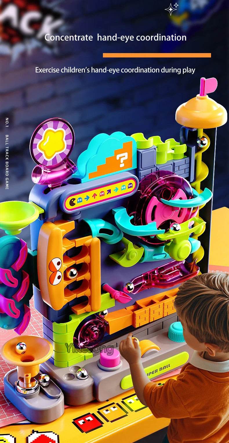 Educational Montessori Toy Multi-Layer Track Adventure Rail Rolling Ball Model for Kids - ToylandEU