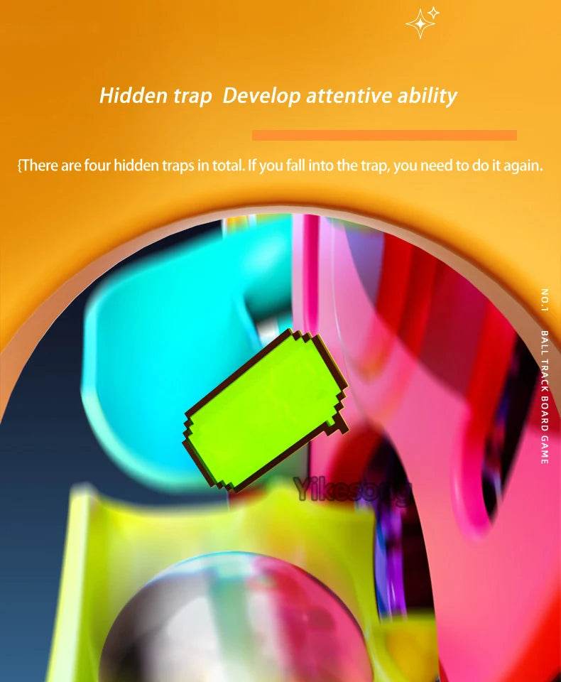 Educational Montessori Toy Multi-Layer Track Adventure Rail Rolling Ball Model for Kids - ToylandEU