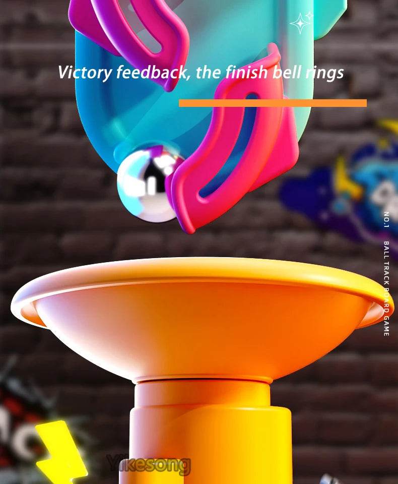 Educational Montessori Toy Multi-Layer Track Adventure Rail Rolling Ball Model for Kids - ToylandEU