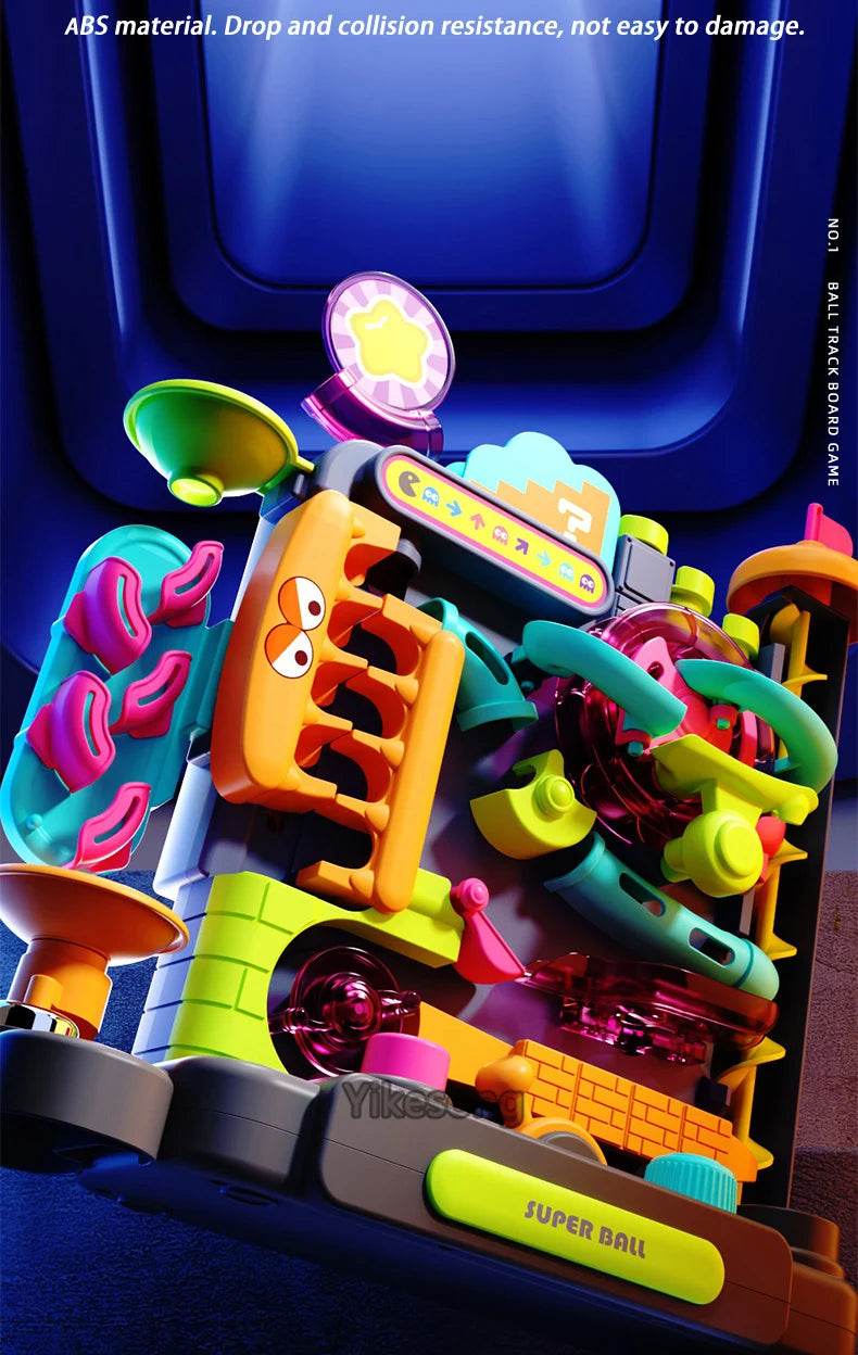 Educational Montessori Toy Multi-Layer Track Adventure Rail Rolling Ball Model for Kids - ToylandEU