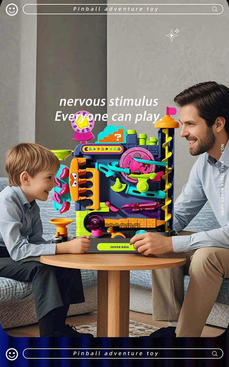 Educational Montessori Toy Multi-Layer Track Adventure Rail Rolling Ball Model for Kids - ToylandEU