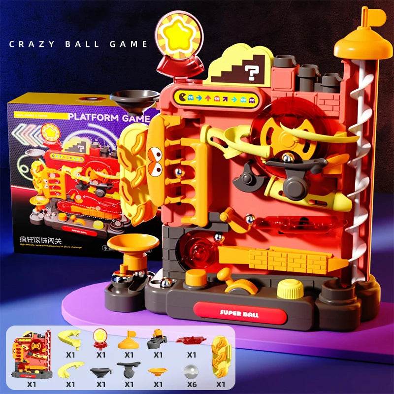 Educational Montessori Toy Multi-Layer Track Adventure Rail Rolling Ball Model for Kids - ToylandEU