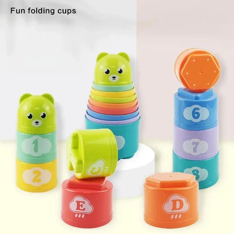  Montessori Number Letters Stacking Cups CE Certified Toy -  ToylandEU™