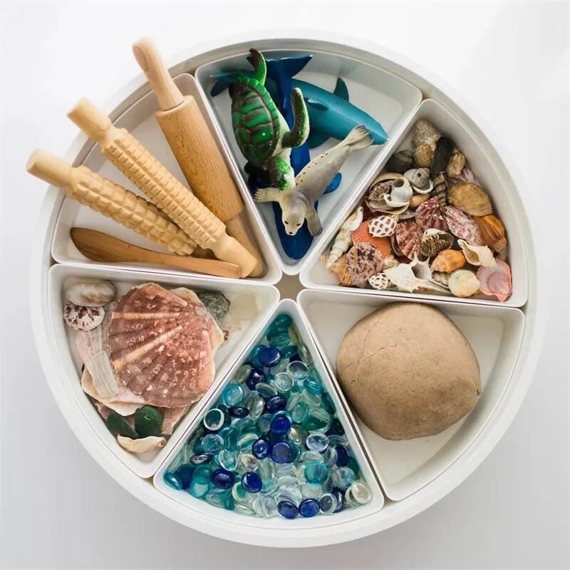 Montessori Ocean & Farm Sensory Play Tray for Kids with Autism - ToylandEU