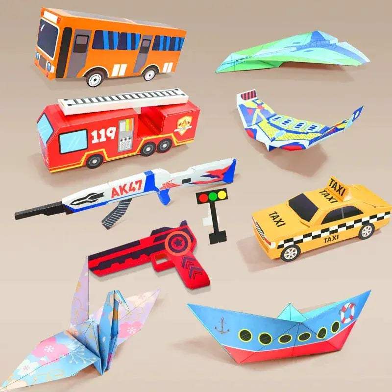 Montessori Origami Paper Kit For Kids DIY STEM Crafts - ToylandEU