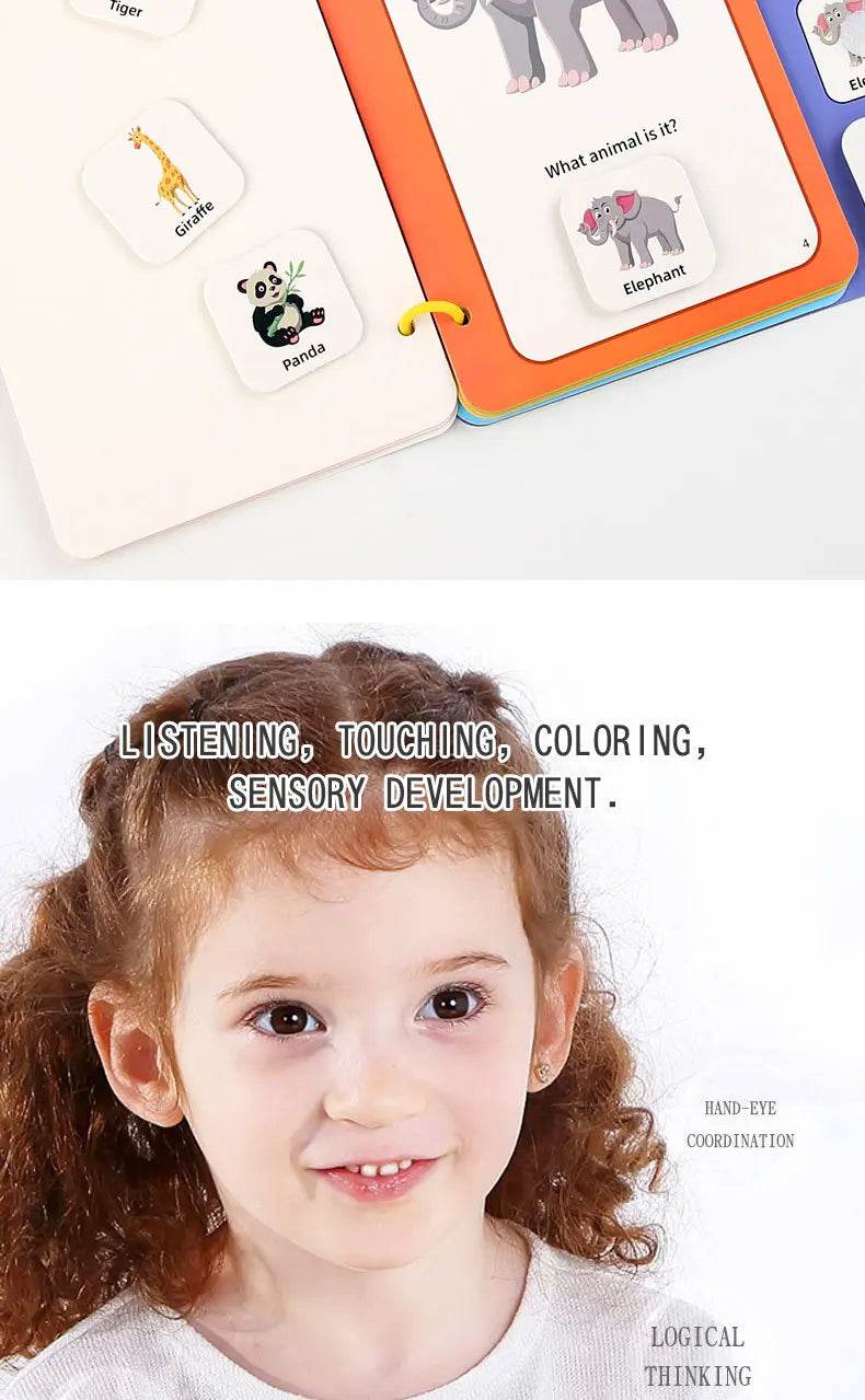 Children Early Education Quiet Busy Paste a Book Baby DIY Puzzle Sticker Montessori Toy Portable Educational Toy Sticker Book - ToylandEU