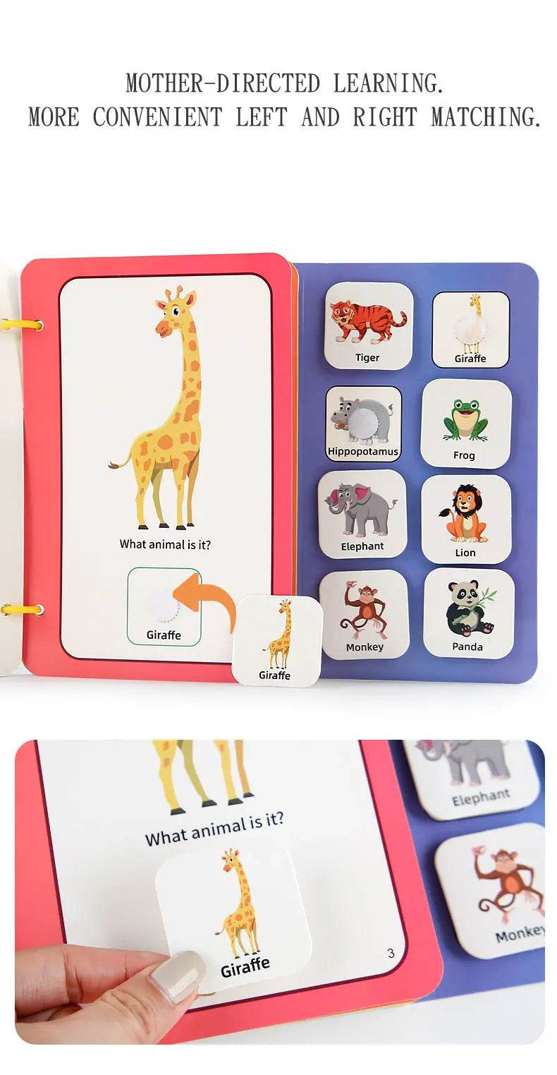 Children Early Education Quiet Busy Paste a Book Baby DIY Puzzle Sticker Montessori Toy Portable Educational Toy Sticker Book - ToylandEU