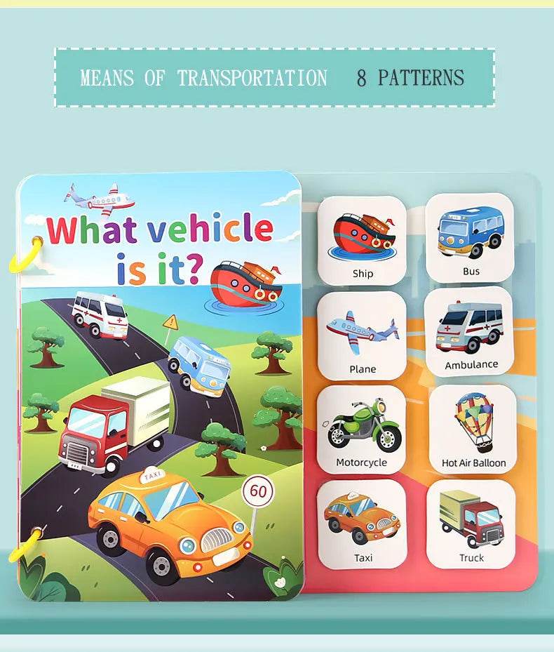 Children Early Education Quiet Busy Paste a Book Baby DIY Puzzle Sticker Montessori Toy Portable Educational Toy Sticker Book - ToylandEU