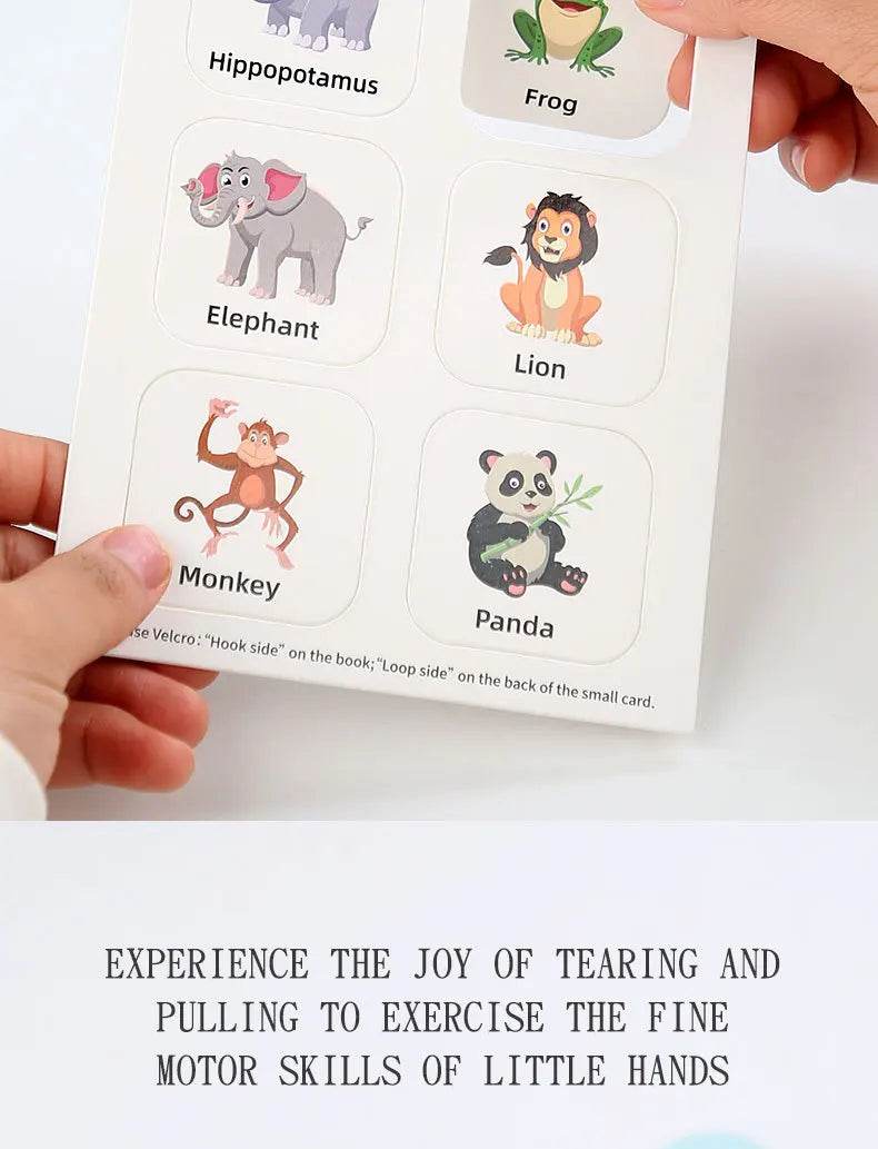 Children Early Education Quiet Busy Paste a Book Baby DIY Puzzle Sticker Montessori Toy Portable Educational Toy Sticker Book - ToylandEU
