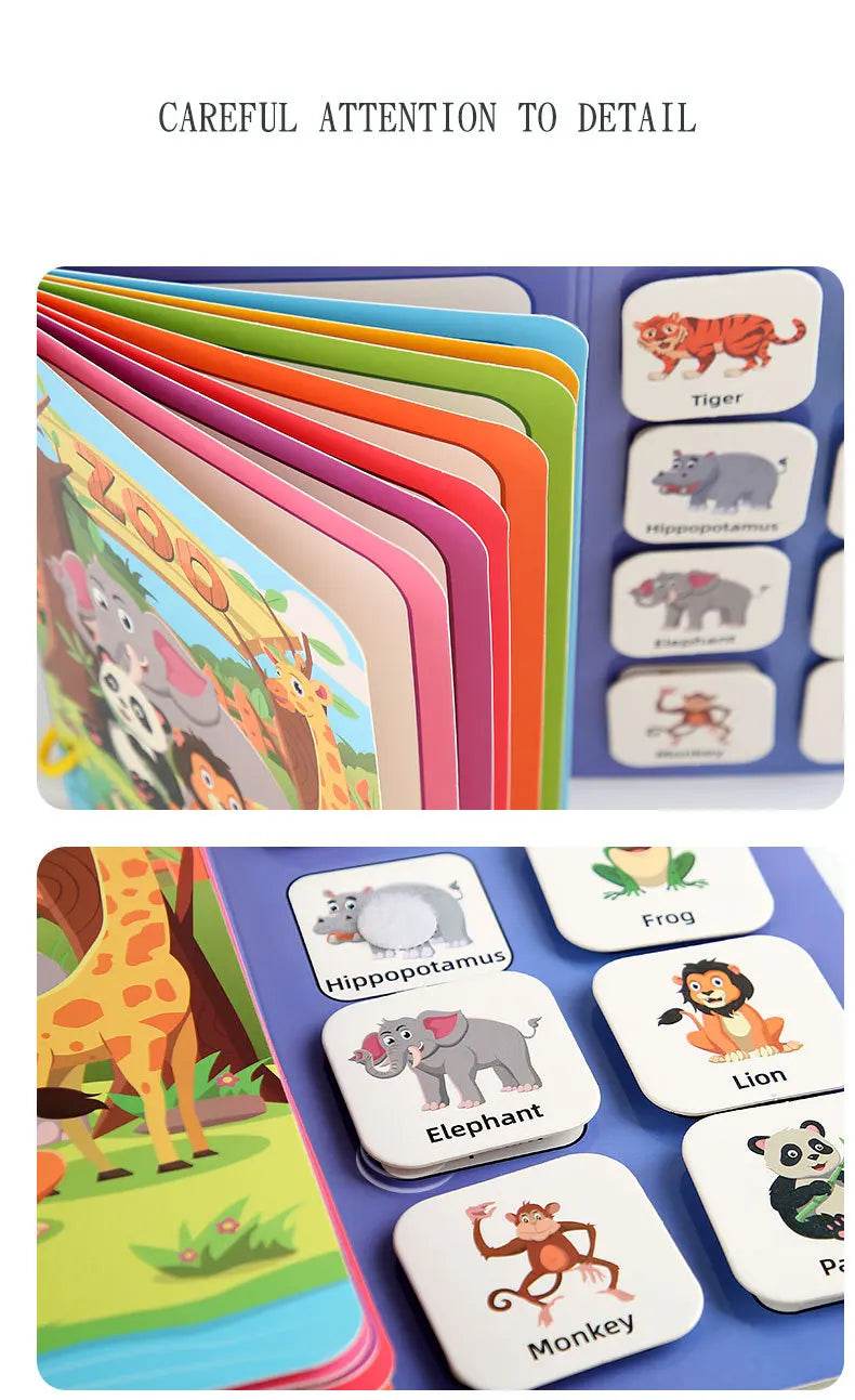 Children Early Education Quiet Busy Paste a Book Baby DIY Puzzle Sticker Montessori Toy Portable Educational Toy Sticker Book - ToylandEU