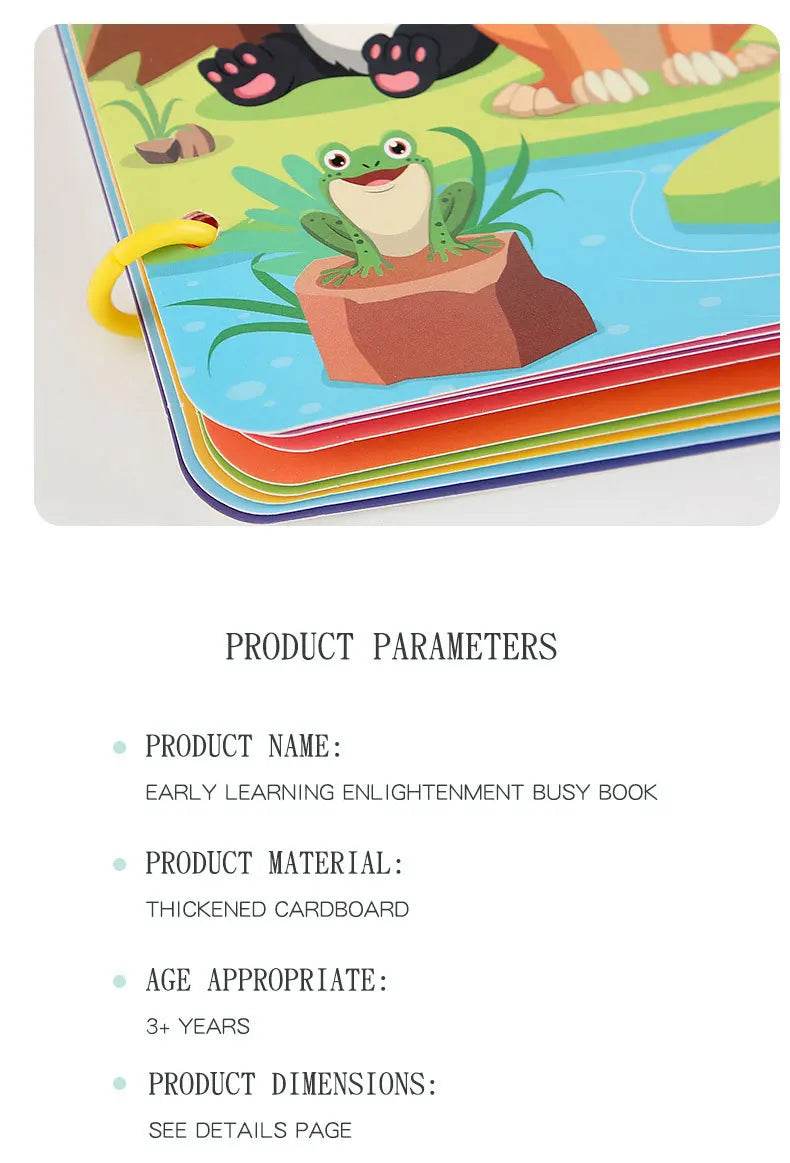 Children Early Education Quiet Busy Paste a Book Baby DIY Puzzle Sticker Montessori Toy Portable Educational Toy Sticker Book - ToylandEU