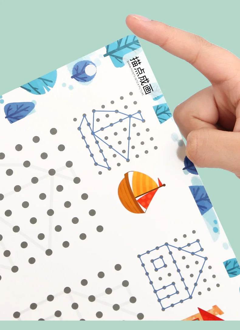 Children Drawing Toy Pen Control Training Color Shape Math Match Game Set Toddler Learning Montessori Educational Activity - ToylandEU