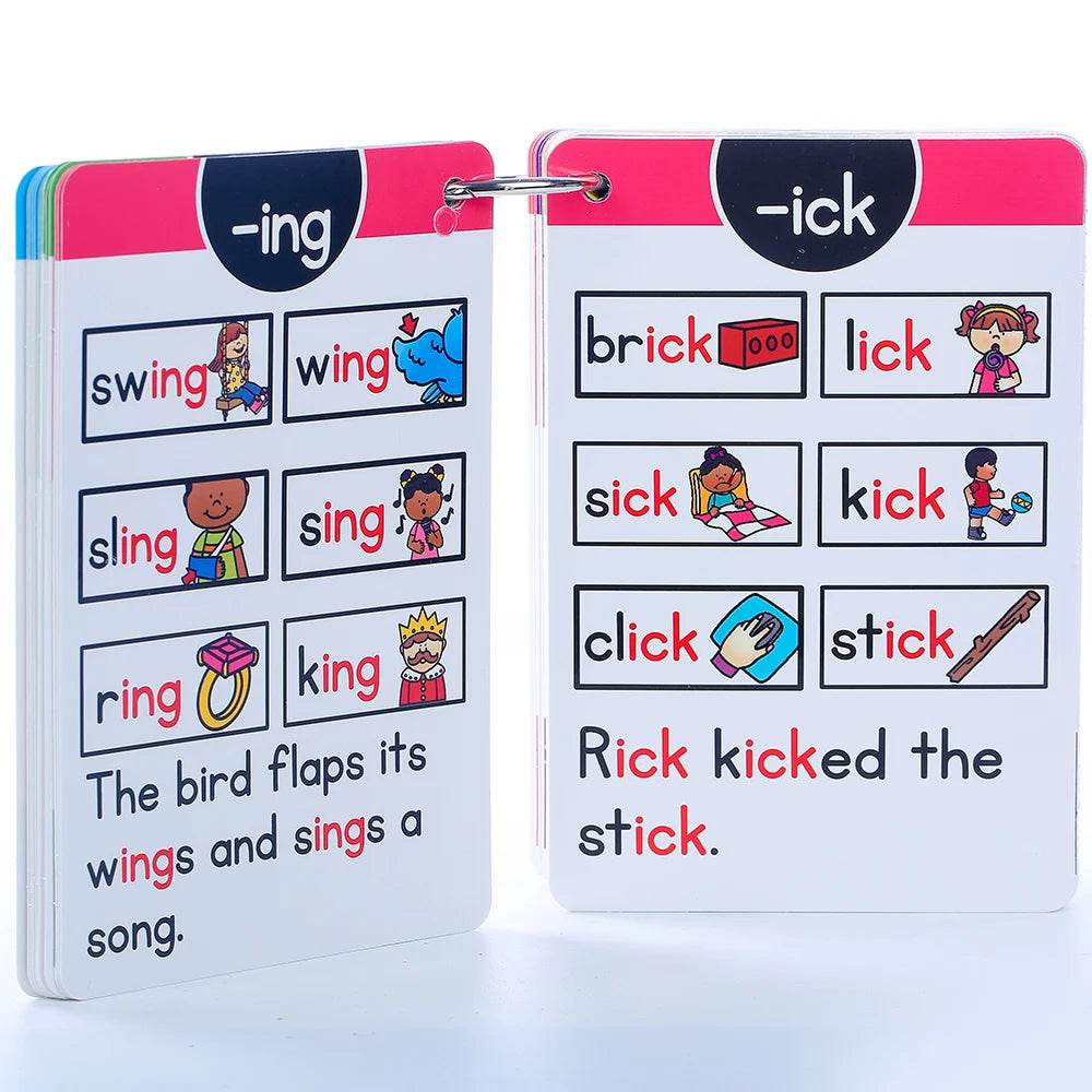 Montessori English Phonics Learning Cards Kindergarten Educational Toys for Children Teacher Teaching Aid Flashcards - ToylandEU