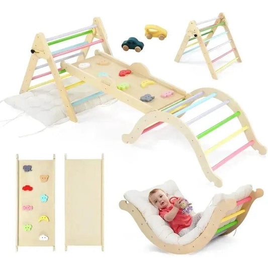  Montessori Pikler Triangle Climbing Set Large Cushion -  ToylandEU™