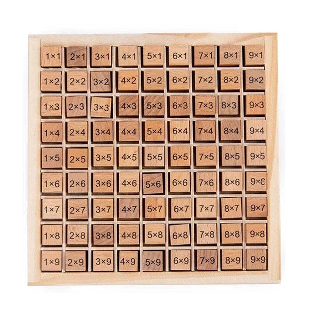 Premium Montessori Wooden Educational Toy Set with 99 Multiplication Table for Preschoolers and Early Learners - ToylandEU