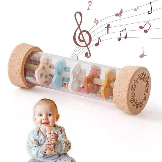  Montessori Rainbow Hourglass Rain Stick Rattle -  ToylandEU™