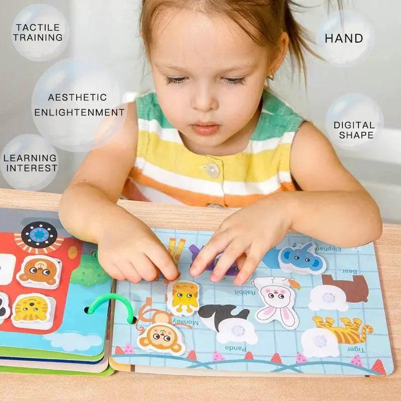  Montessori Repeatedly Sticker Busy Card Book For Kids Educational Toy With Numbers Matching Readings -  ToylandEU™