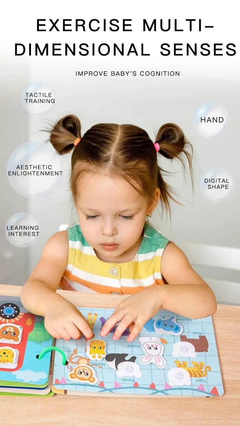  Montessori Repeatedly Sticker Busy Card Book For Kids Educational Toy With Numbers Matching Readings -  ToylandEU™