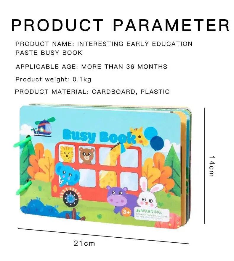  Montessori Repeatedly Sticker Busy Card Book For Kids Educational Toy With Numbers Matching Readings -  ToylandEU™