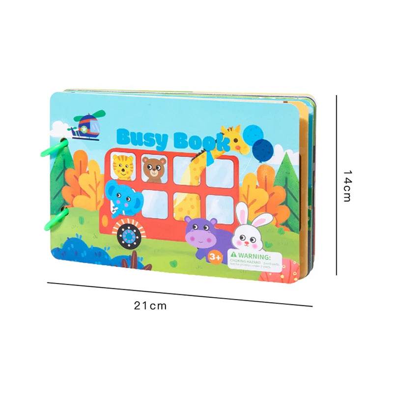 Montessori Repeatedly Sticker Busy Card Book Baby Paste Readings Numbers Matching Puzzle Game Educational Toys For Kids Gifts - ToylandEU