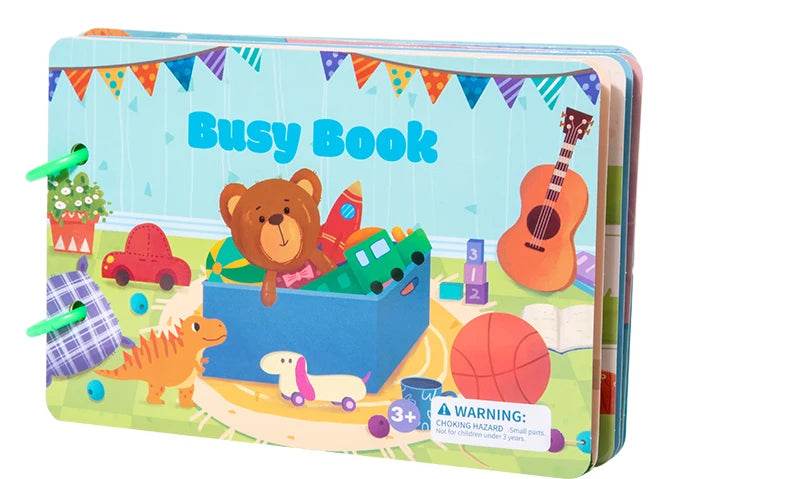 Montessori Repeatedly Sticker Busy Card Book Baby Paste Readings Numbers Matching Puzzle Game Educational Toys For Kids Gifts - ToylandEU