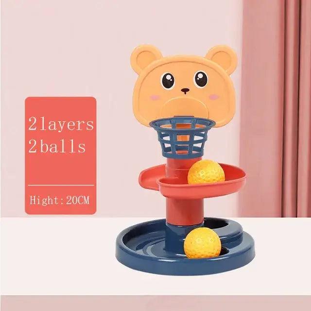  Montessori Rolling Ball Tower Toy Babies Toddlers Wood -  ToylandEU™