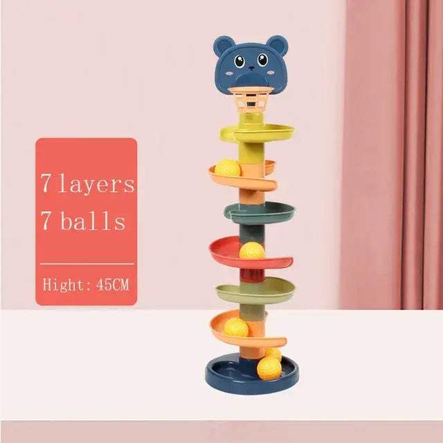 Montessori Rolling Ball Tower Toy For Babies And Toddlers - ToylandEU