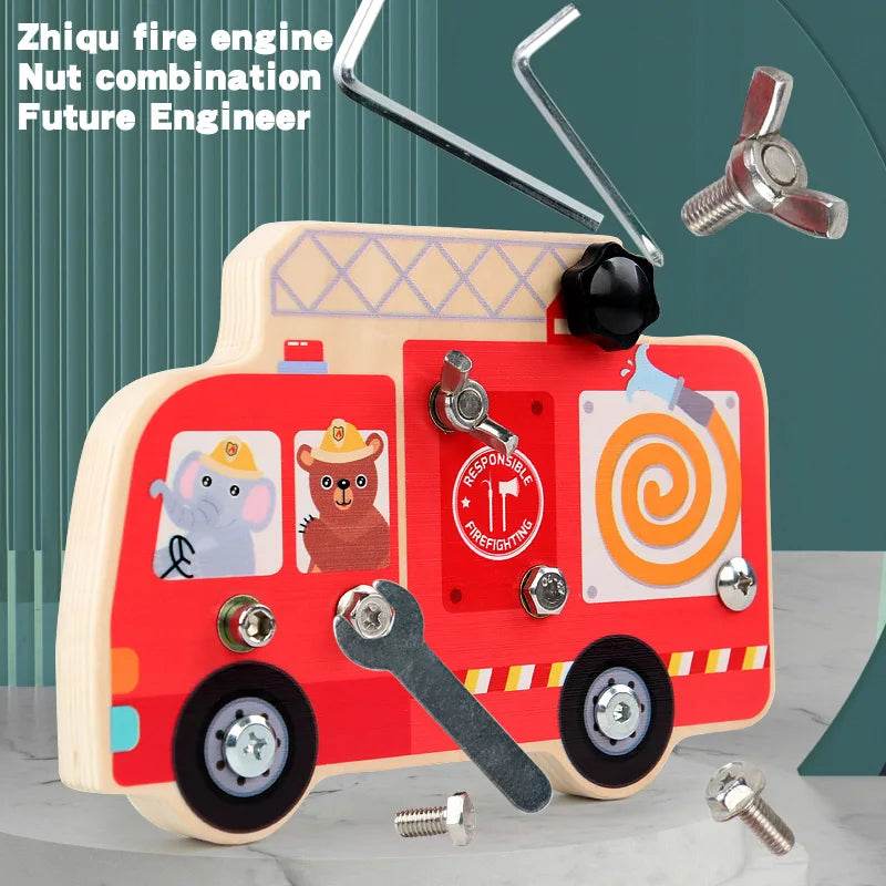 Montessori Screw Driver Board Educational Sensory Toy Preschool Wooden Toy for Toddler Skill Learning - ToylandEU