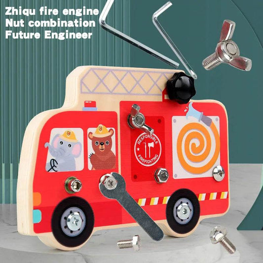 Montessori Screw Driver Board Educational Sensory Toy Preschool Wooden Toy for Toddler Skill Learning - ToylandEU