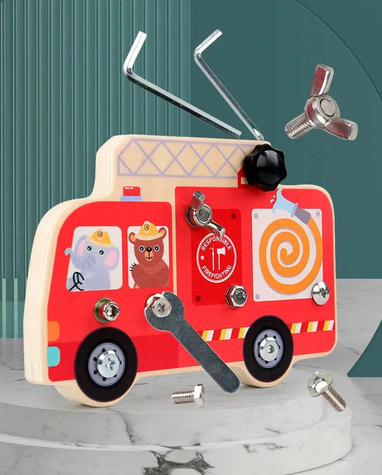 Montessori Screw Driver Board Educational Sensory Toy Preschool Wooden Toy for Toddler Skill Learning - ToylandEU