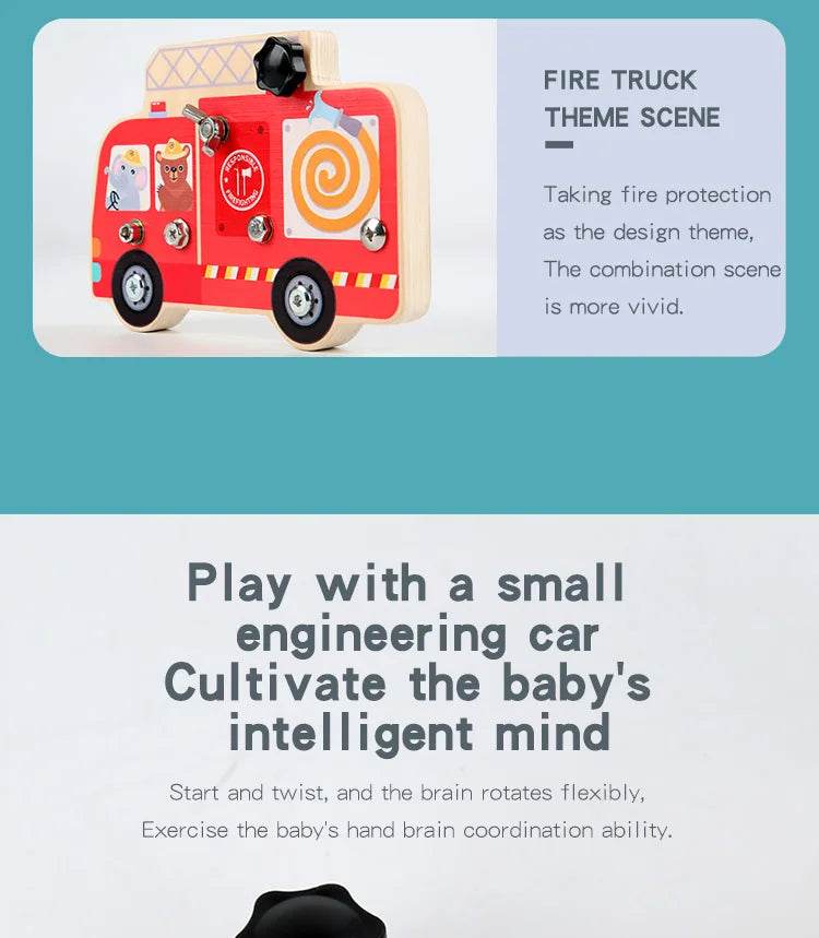 Montessori Screw Driver Board Educational Sensory Toy Preschool Wooden Toy for Toddler Skill Learning - ToylandEU