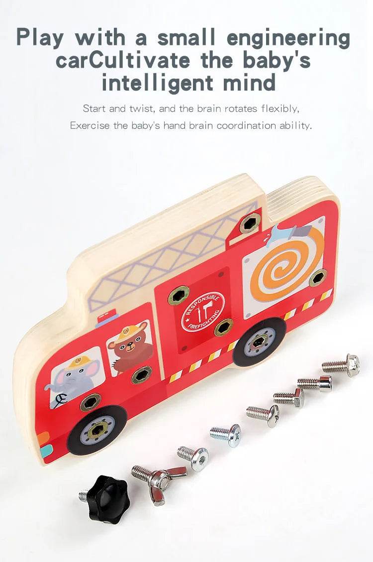 Montessori Screw Driver Board Educational Sensory Toy Preschool Wooden Toy for Toddler Skill Learning - ToylandEU