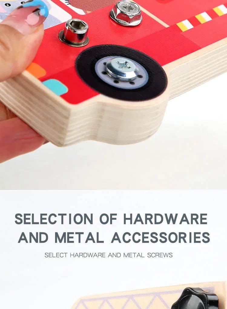 Montessori Screw Driver Board Educational Sensory Toy Preschool Wooden Toy for Toddler Skill Learning - ToylandEU