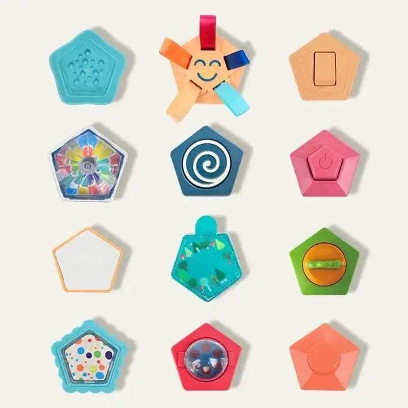  Montessori Sensory Activity Cube for Toddlers Ages 1-2, Travel Friendly Compact Toy for Skill Building -  ToylandEU™