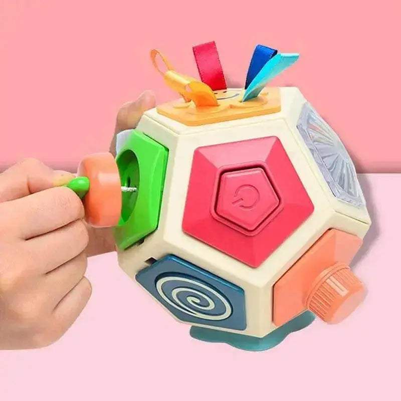  Montessori Sensory Activity Cube for Toddlers Ages 1-2, Travel Friendly Compact Toy for Skill Building -  ToylandEU™