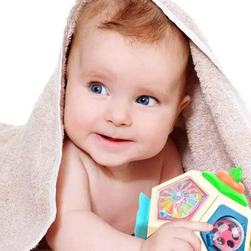  Montessori Sensory Activity Cube for Toddlers Ages 1-2, Travel Friendly Compact Toy for Skill Building -  ToylandEU™