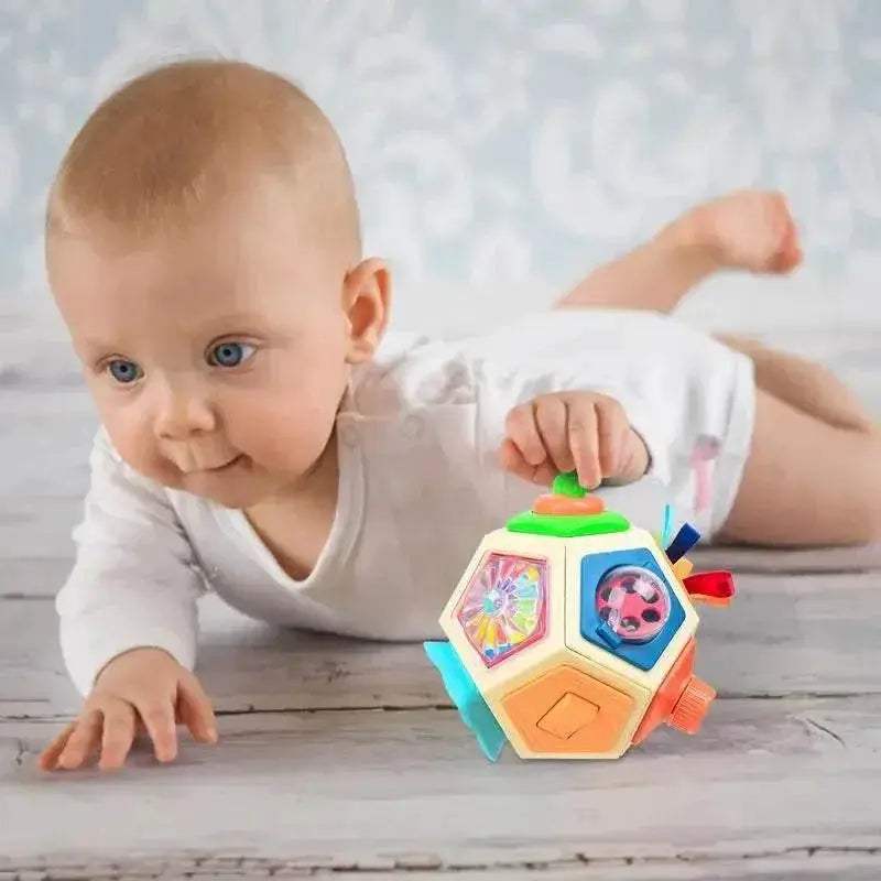  Montessori Sensory Activity Cube for Toddlers Ages 1-2, Travel Friendly Compact Toy for Skill Building -  ToylandEU™