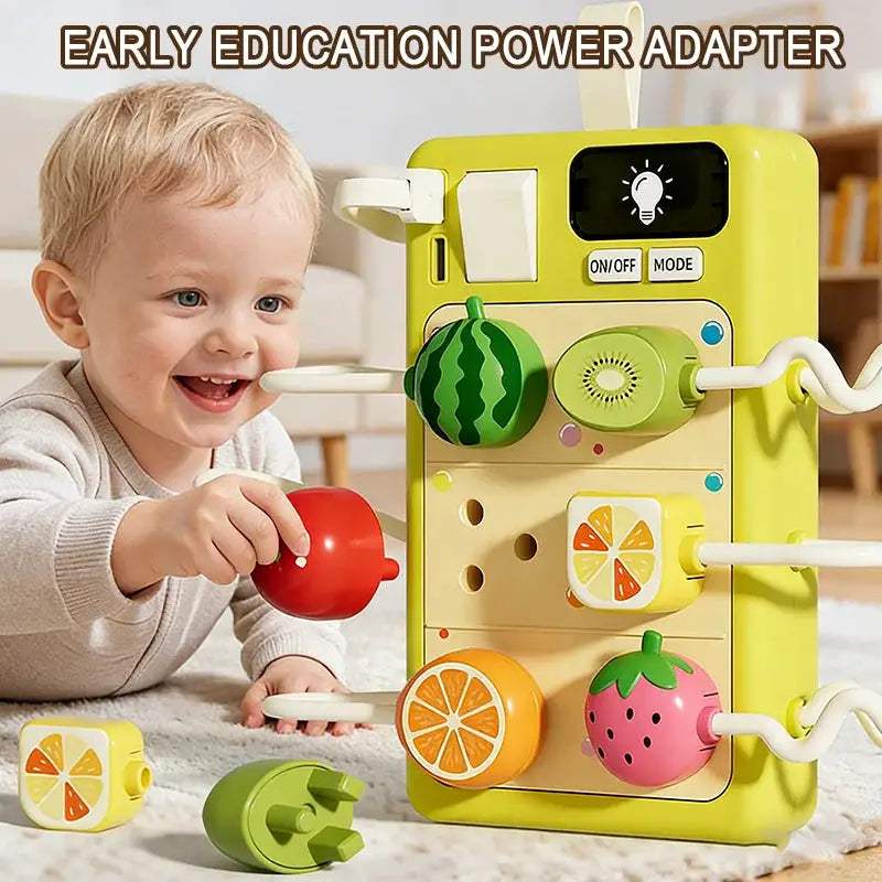 Montessori Sensory Busy Board With Light And Sound - ToylandEU