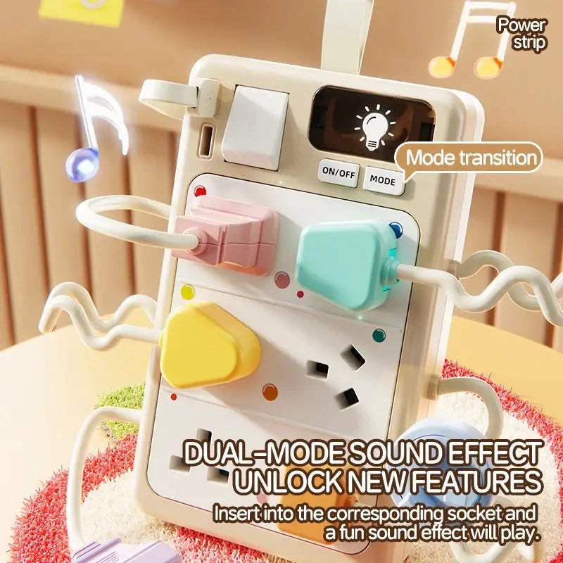 Montessori Sensory Busy Board With Light And Sound - ToylandEU