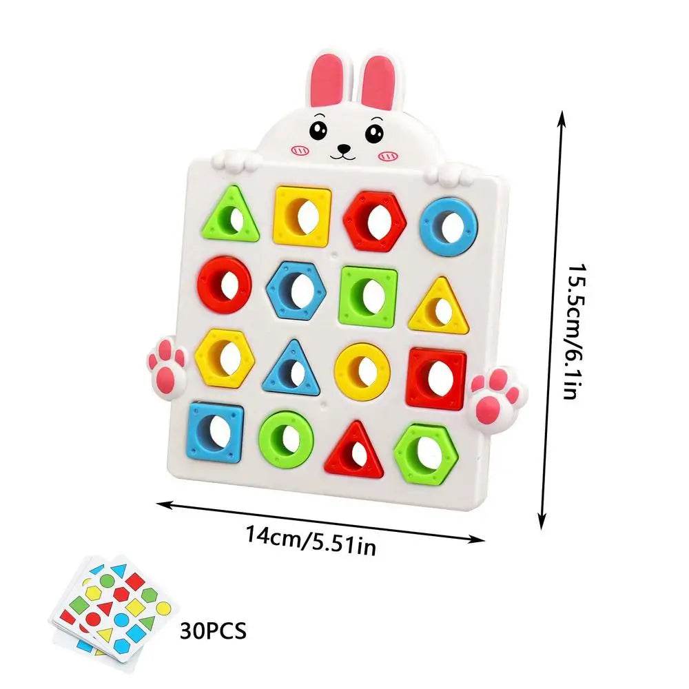 Montessori Shape & Color Matching Game for Toddlers Aged 3+ - ToylandEU