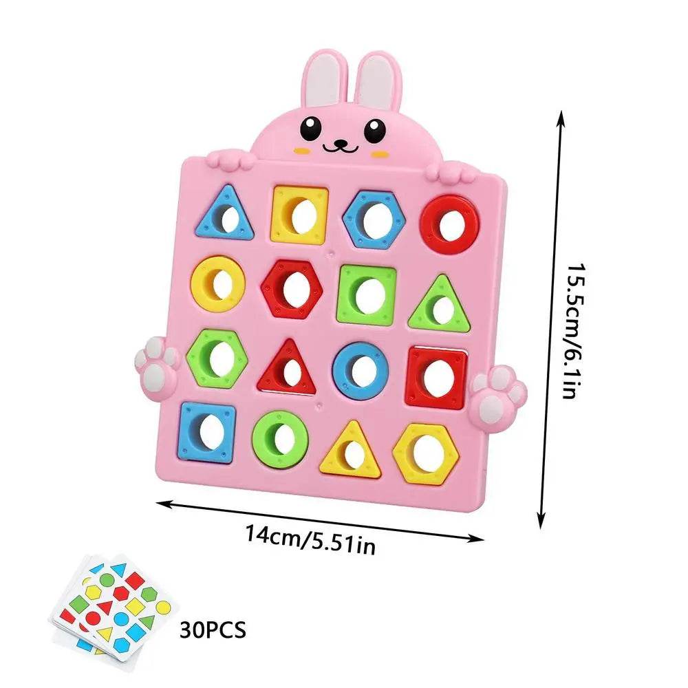 Montessori Shape & Color Matching Game for Toddlers Aged 3+ - ToylandEU