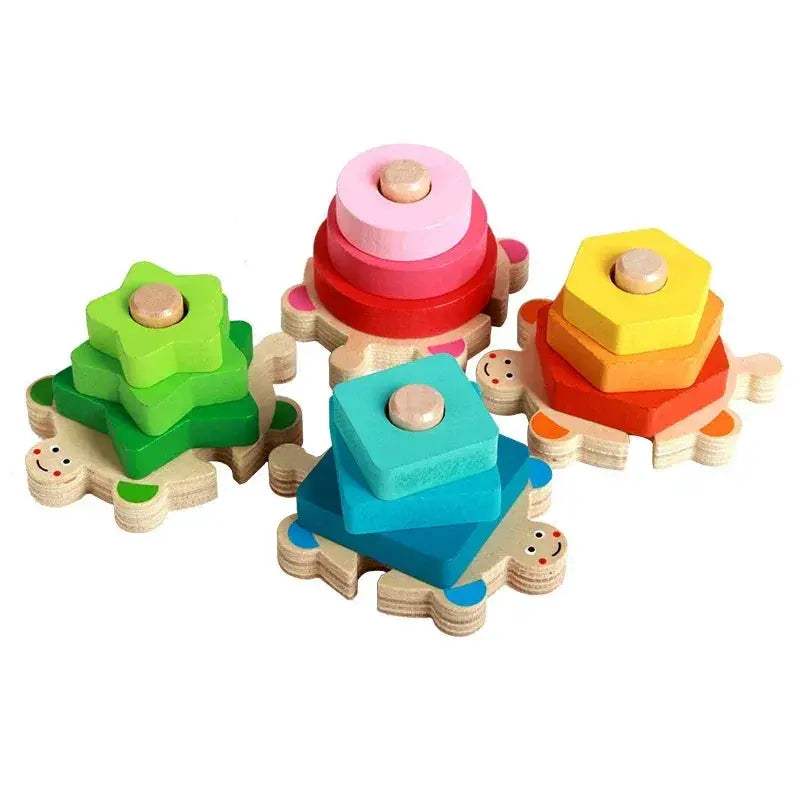 Montessori Shape Matching Game Wooden Educational Toy For Kids - ToylandEU
