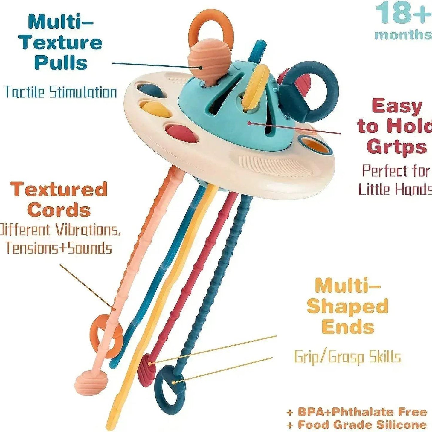 Montessori Silicone Baby Toy For Fine Motor Skills - ToylandEU