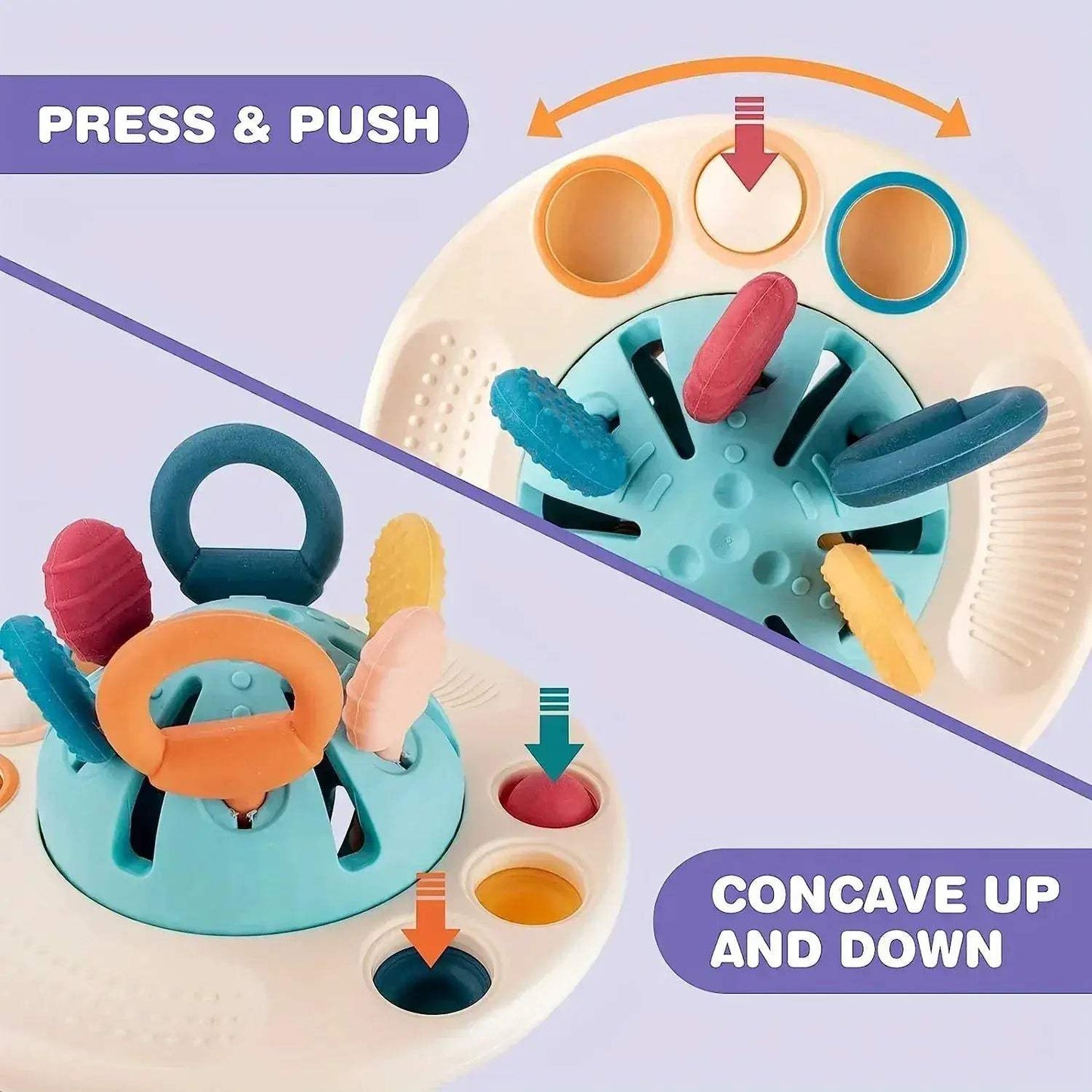 Montessori Silicone Baby Toy For Fine Motor Skills - ToylandEU