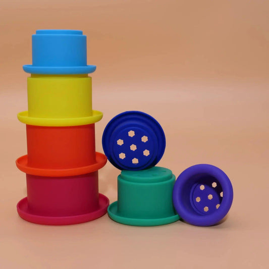  Montessori Silicone Stacking Toys Non Toxic -  ToylandEU™