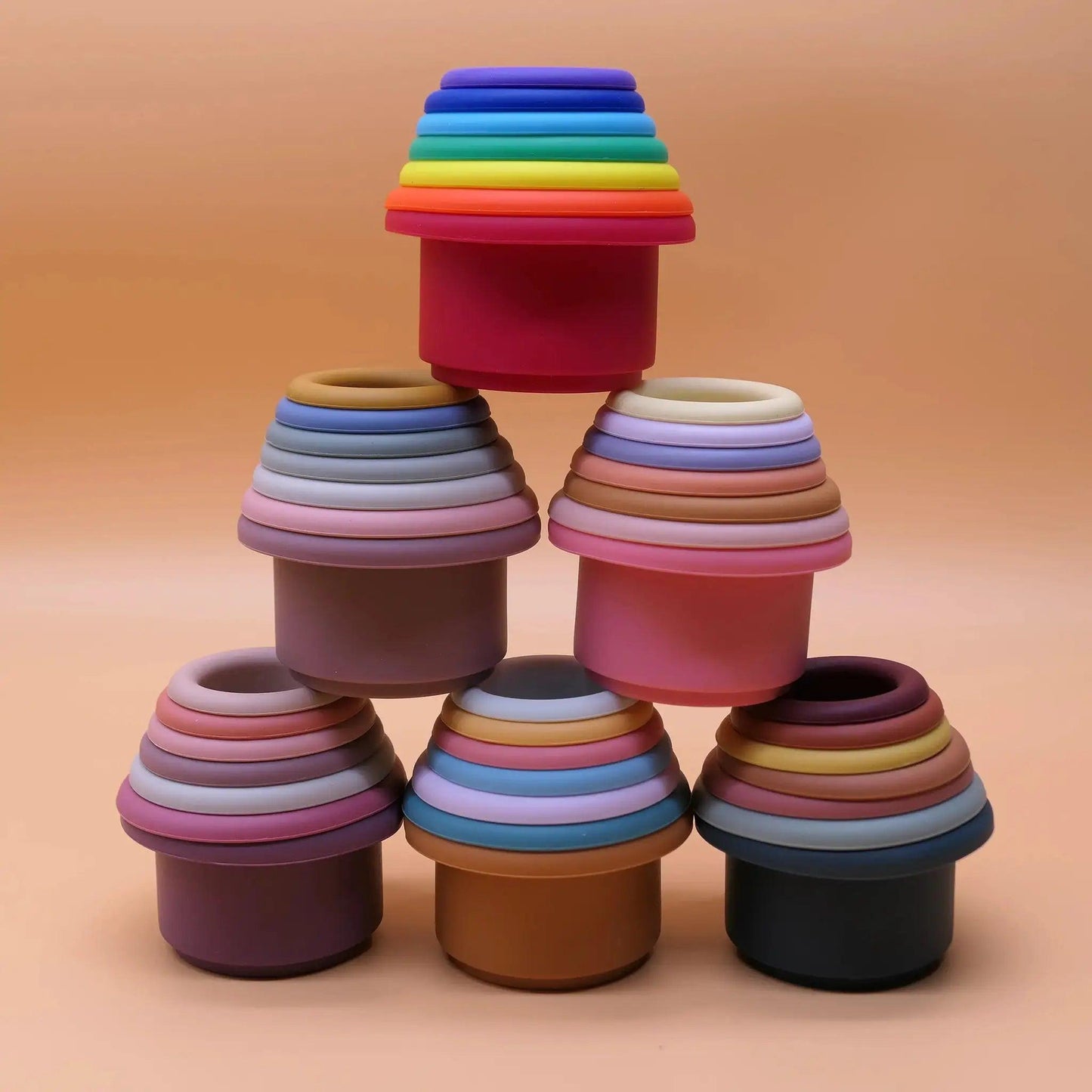  Montessori Silicone Stacking Toys Non Toxic -  ToylandEU™