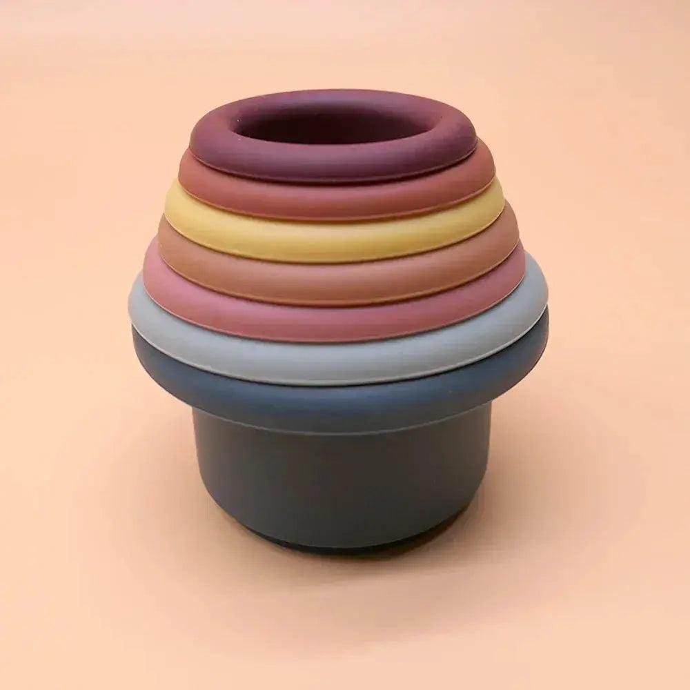  Montessori Silicone Stacking Toys Non Toxic -  ToylandEU™