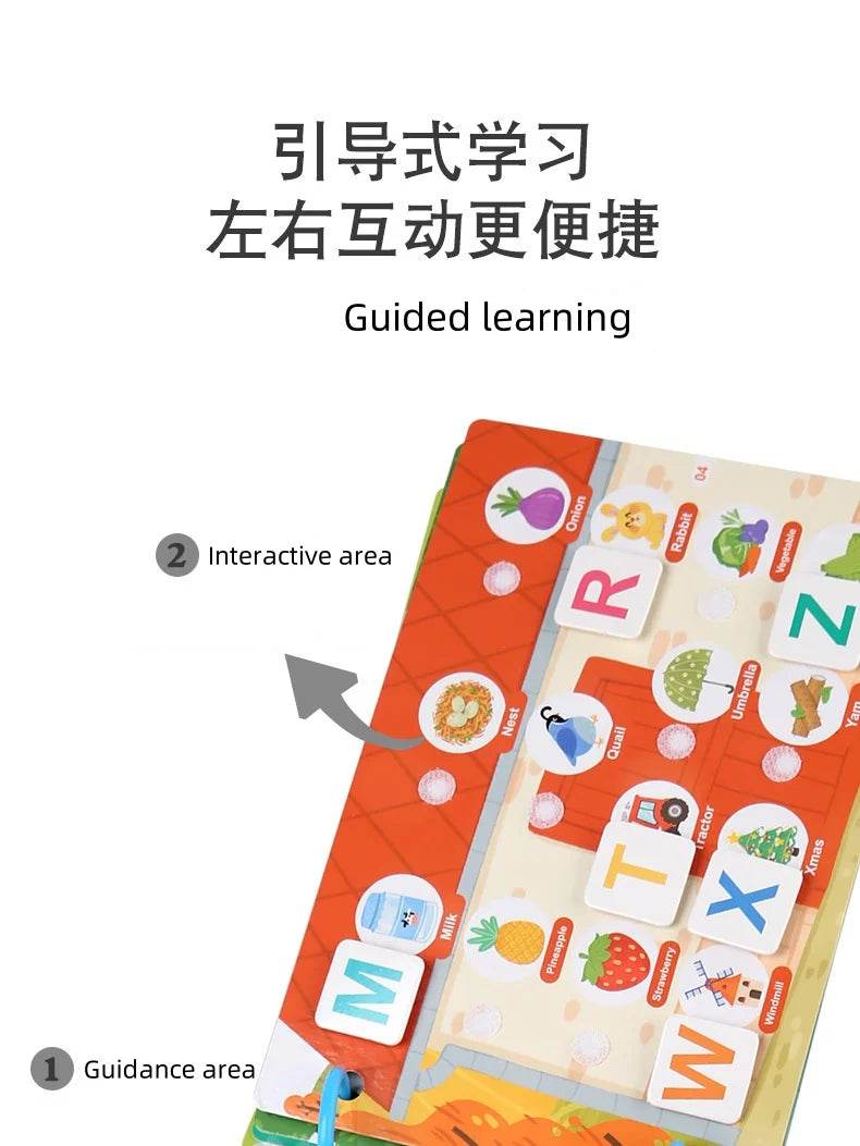 Montessori Children's Early Education Small Size Quiet Book and Busy Book Cognitive Games Matching Game Paste Book - ToylandEU